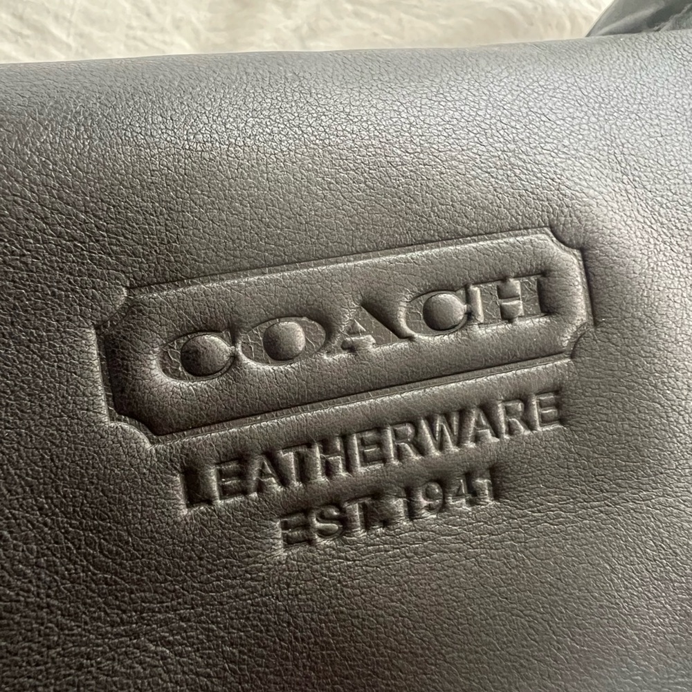 👑✅PRICE FIRM✅Small Coach Genuine Soft Black Leather Hand Bag - Picture 10 of 15